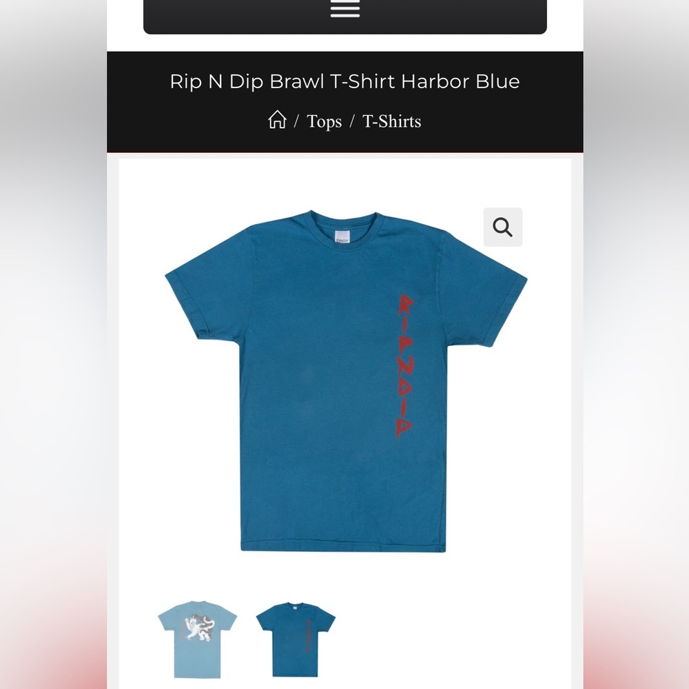 Rip n Dip Tshirt. Size M, cotton. Good condition, though tag was cut out.